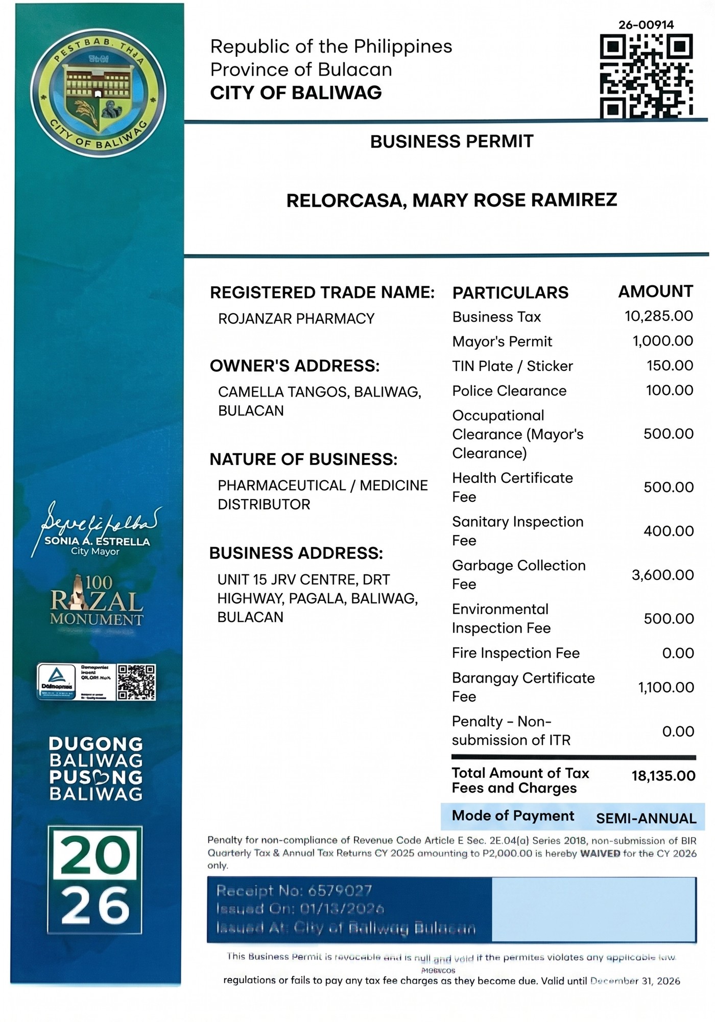 City of Baliwag Business Permit