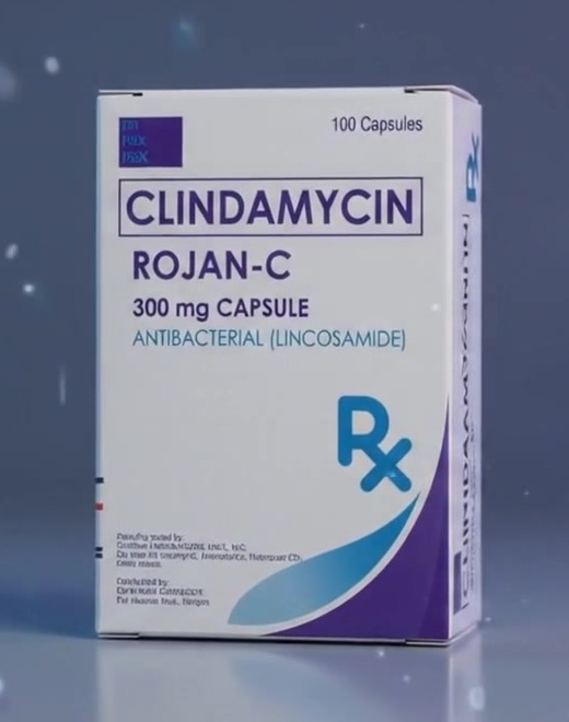 ROJAN-C Clindamycin Hydrochloride 300mg capsule box